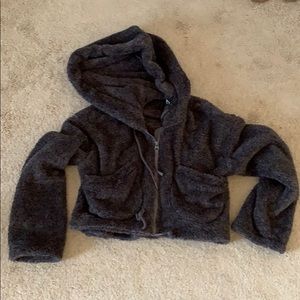 Gymshark fuzzy cropped sweater